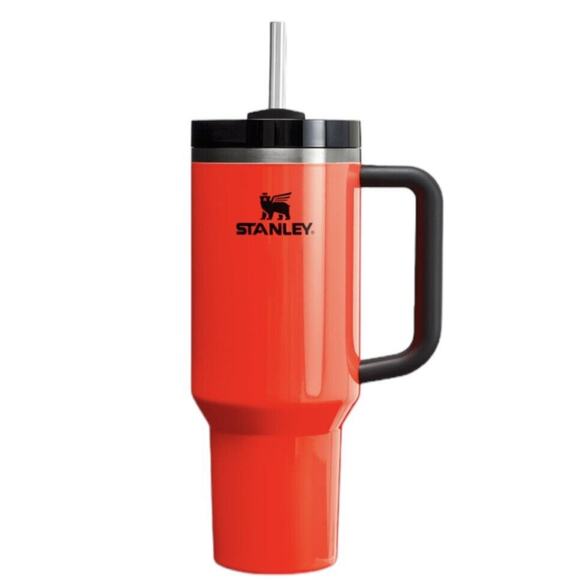 Stanley NEON ORANGE Collection 40 oz Quencher H2.0 Tumbler - Picture 2 of 2